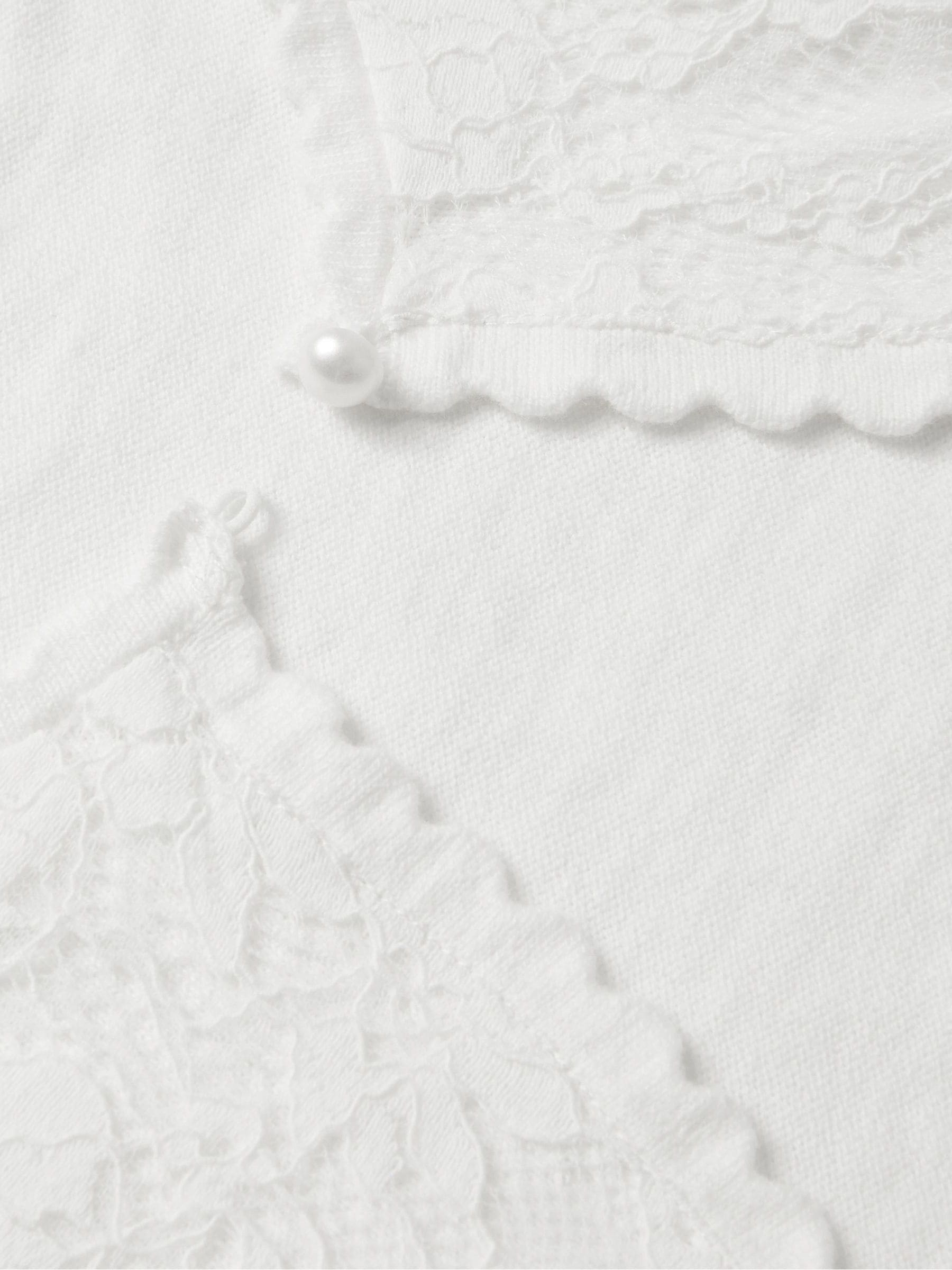 Monsoon Emilia Kanten Vest met Schulpdetails