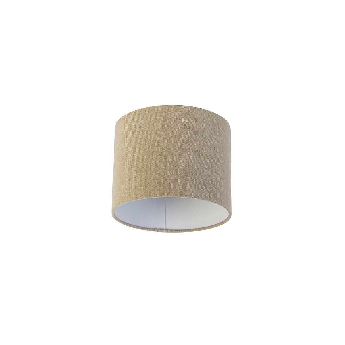 Lichtbruine stoffen lampenkap 18/18/14