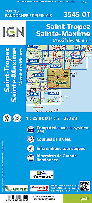 IGN - TOP25 3545OT SAINT-TROPEZ SAINTE-MAXIME IGN