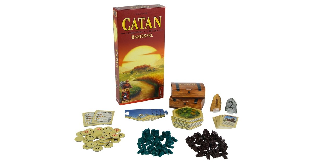 999 GamesCatan: Uitbreiding 5/6 spelers Bordspel  (Nederlands, 5 - 6 spelers, 90 minuten, Vanaf 10 jaar)