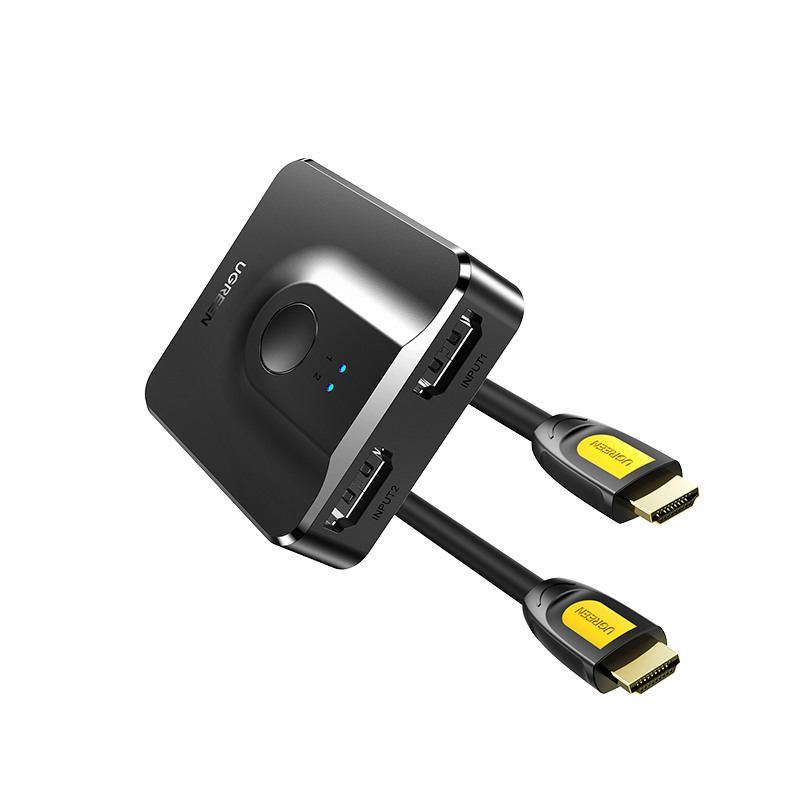 HDMI Bi-Directional Video Switcher Splitter 4K@60Hz (50966) - Schwarz