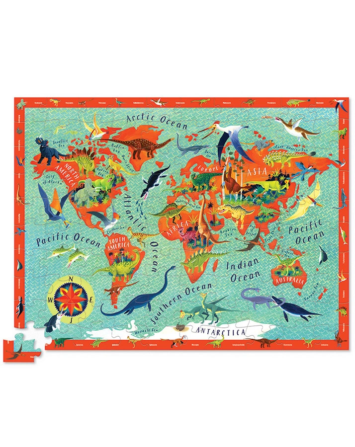 Dicover-Puzzle DINOSAURS 100-teilig
