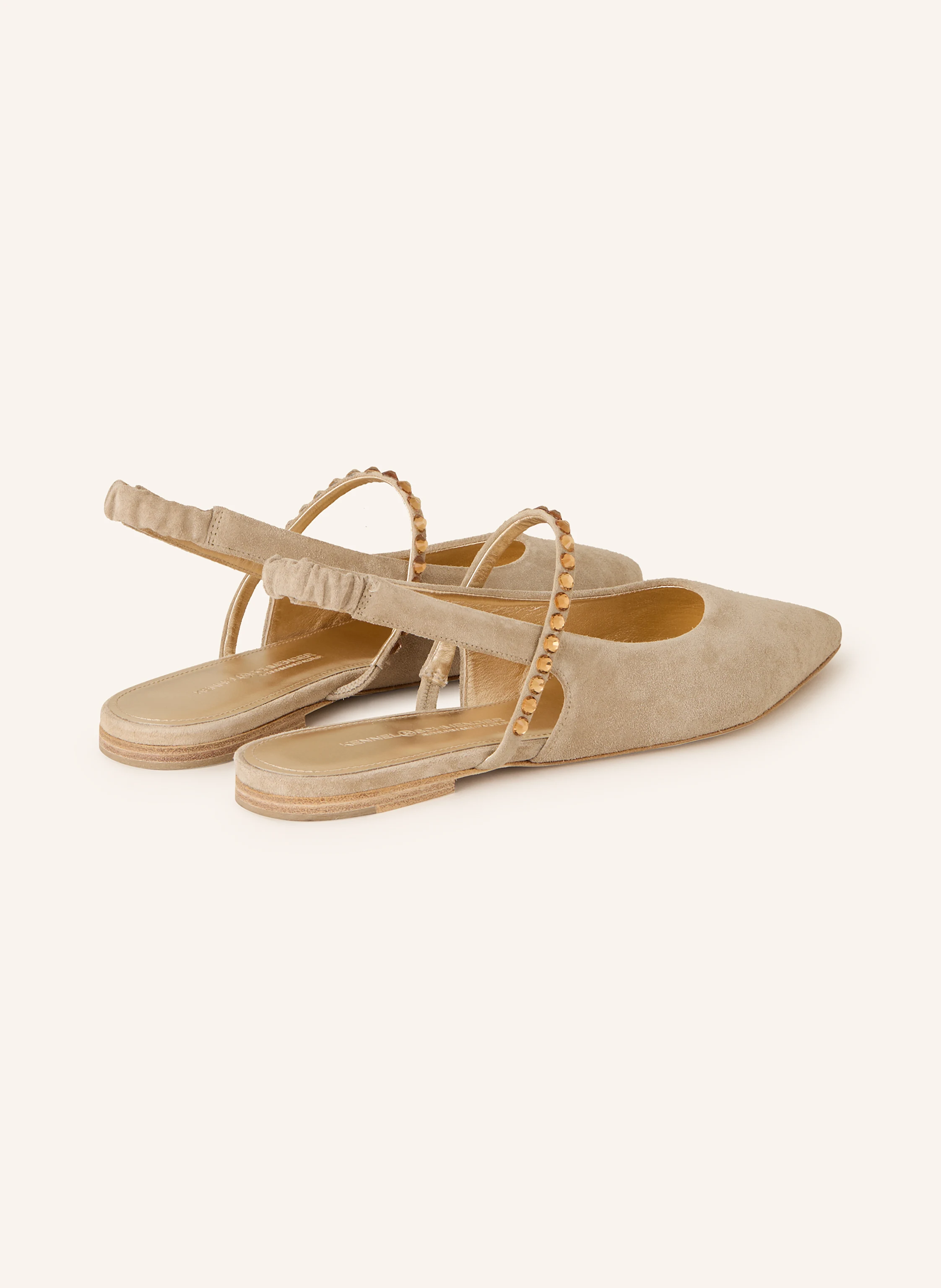 KENNEL & SCHMENGER Sling-Ballerinas GRETA mit Schmucksteinen