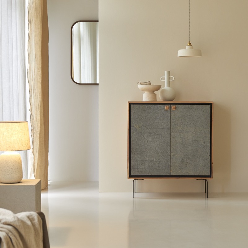 Bahut bar en acacia L 90 cm Temis