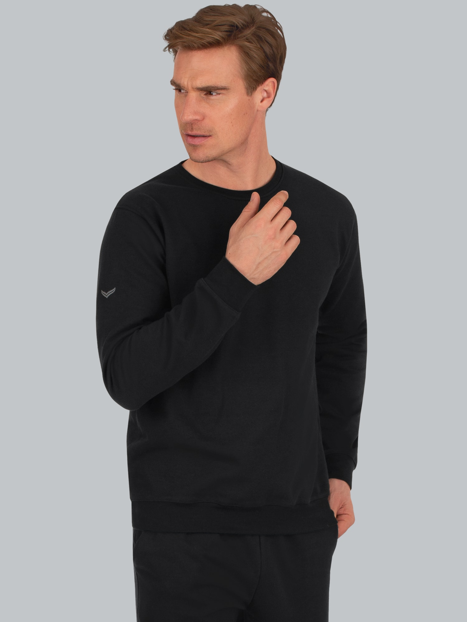 Sweatshirt aus Biobaumwolle Schwarz
