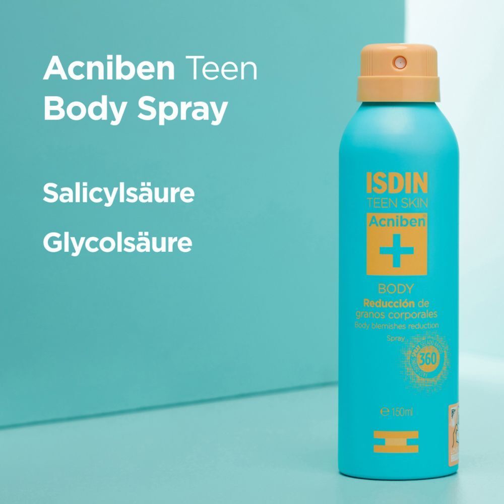 ISDIN Acniben Teen Body Spray gegen Pickel und unreine Körperhaut
