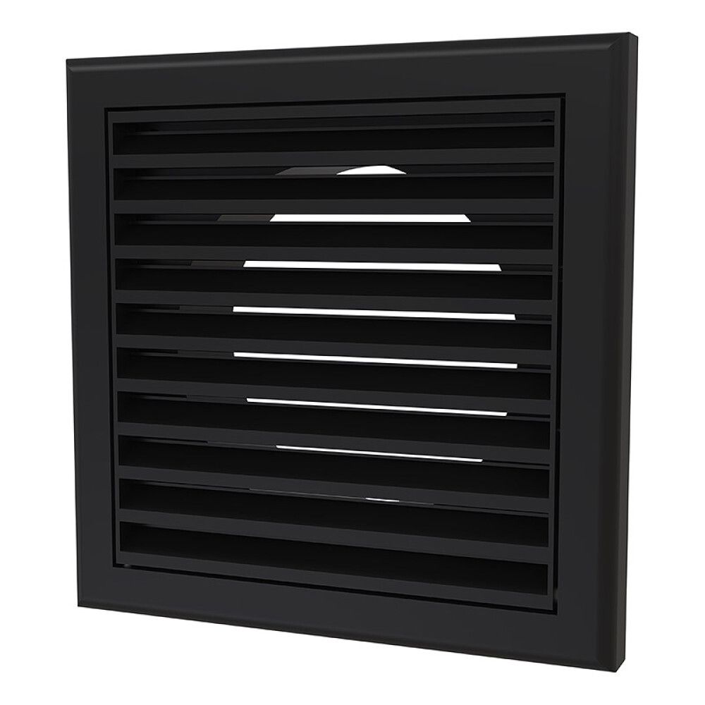 VENTILRIST FLEXIT PS PLAST SVART Ø100MM