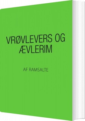 Vrøvlevers Og Ævlerim - Ramsalte - Bog
