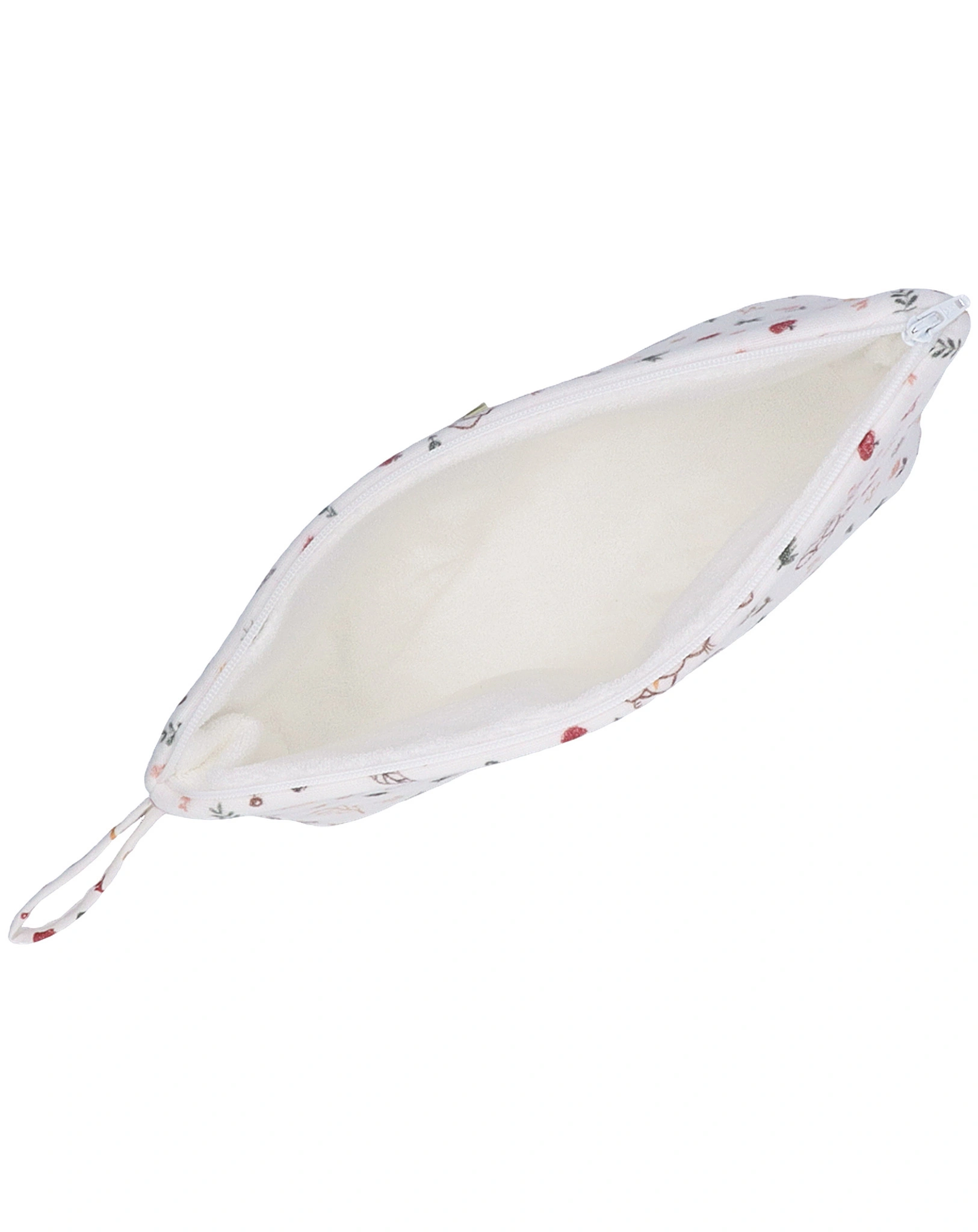Musselin-Kulturtasche HASE BABY (15x25) in weiß