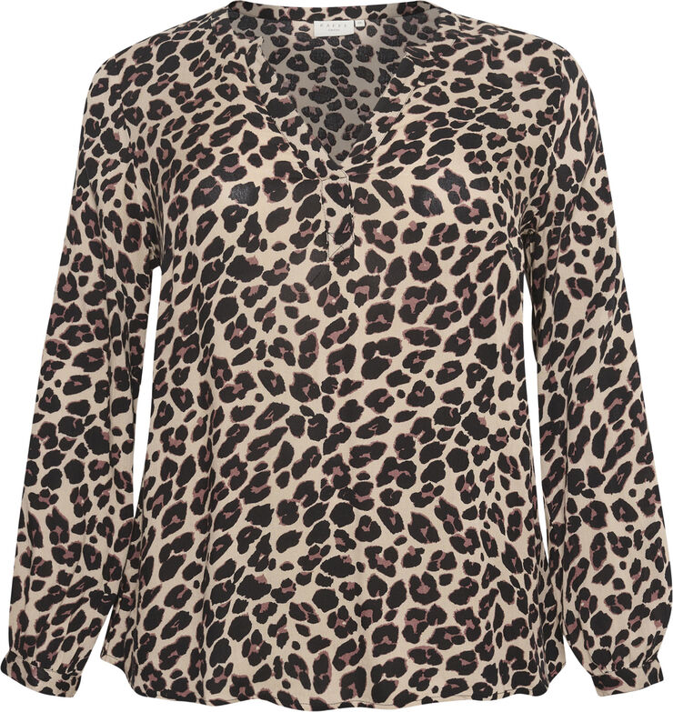 Kaffe Curve KCmirta Tilly Blouse Leopard print