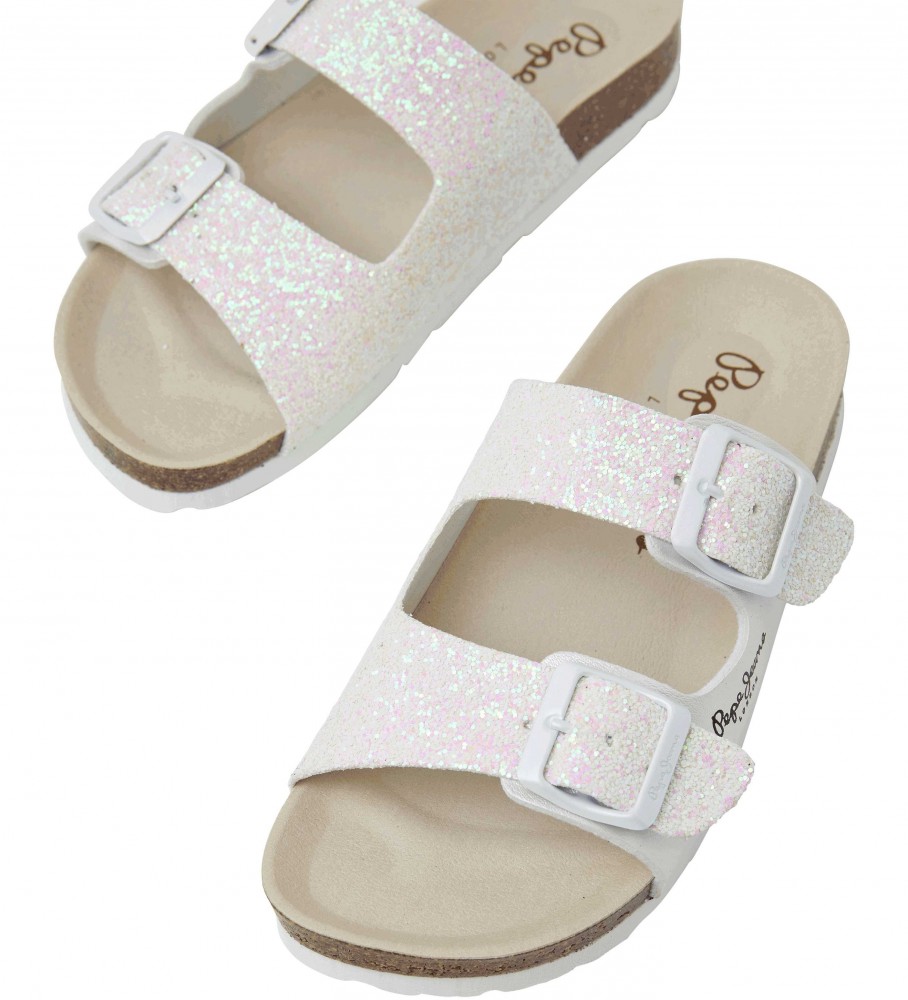 Sandálias Pepe Jeans Oban para casal, brancas