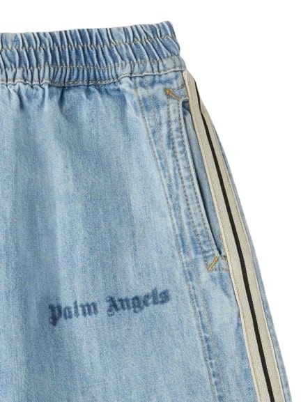 Palm Angels Track Chambray Shorts