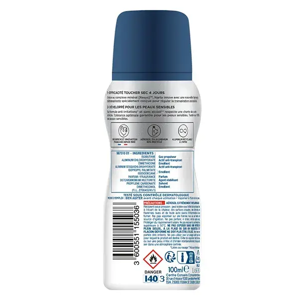 Spray antitranspirante Narta Resixyl para homens 100ml