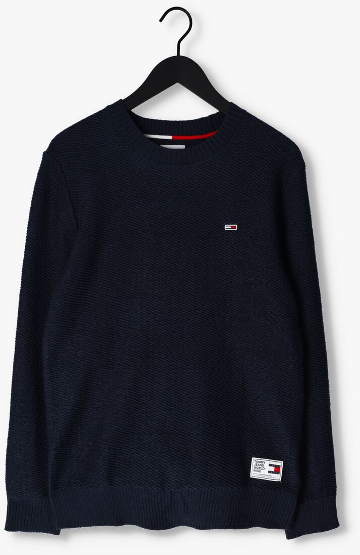 TOMMY JEANS grijze tommy jeans trui tjm regular structured sweater