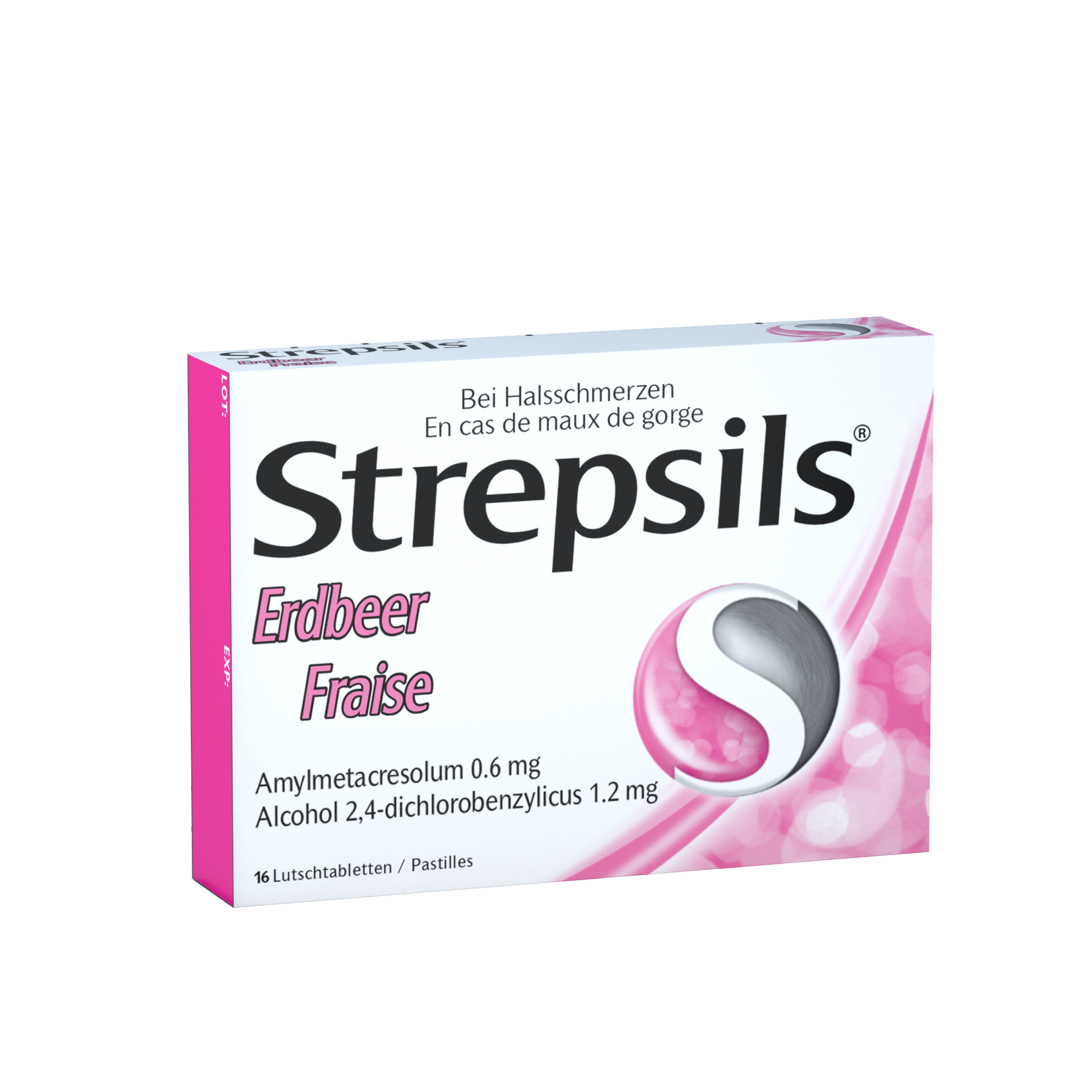 Strepsils Lutschtabl Erdbeer Blist 16 Stk