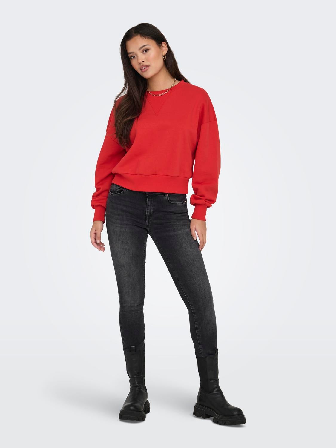 ONLAILEN Sweatshirt Flame Scarlet