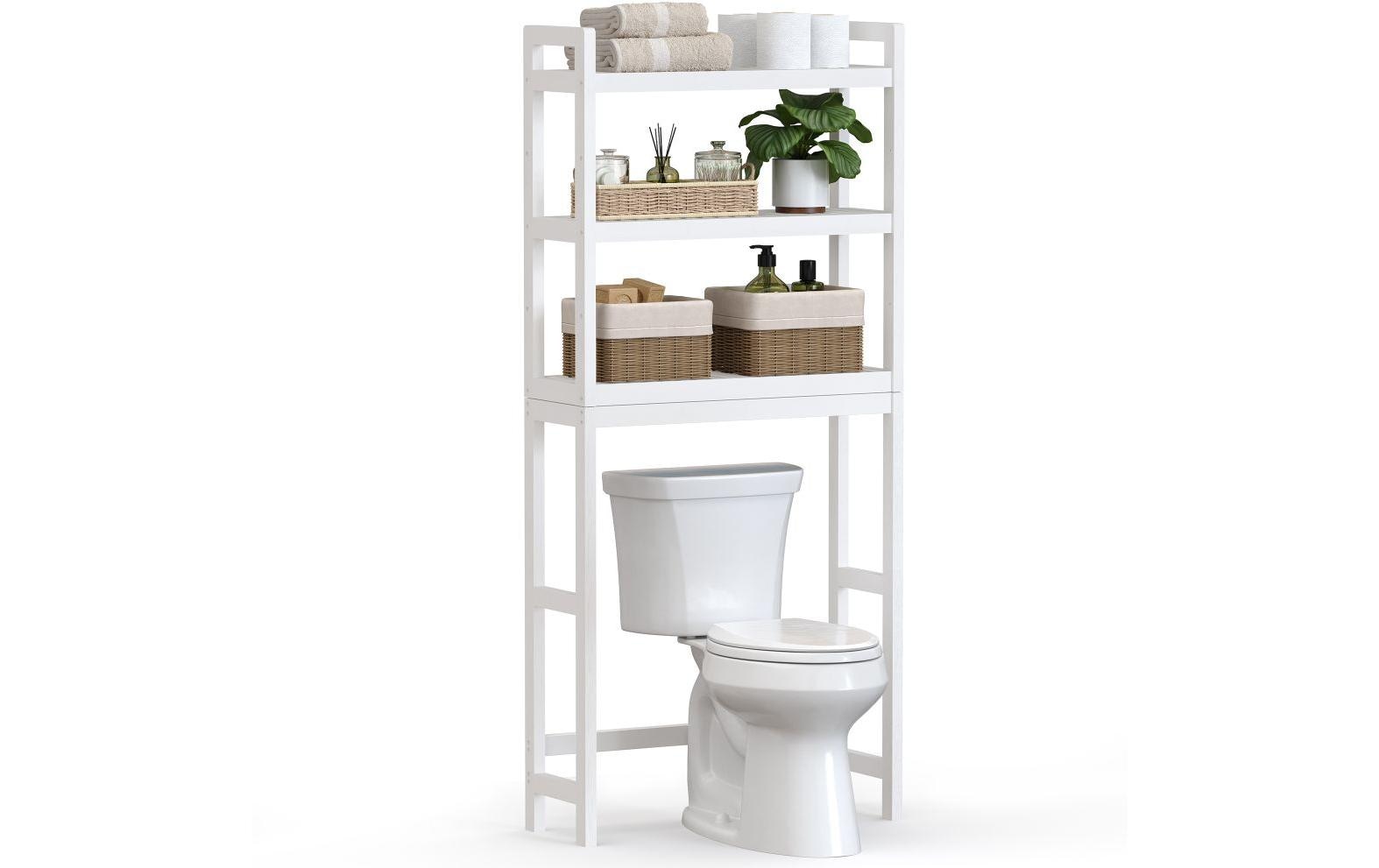 Badezimmerregal 163 x 63 cm, WeissToilettenregal