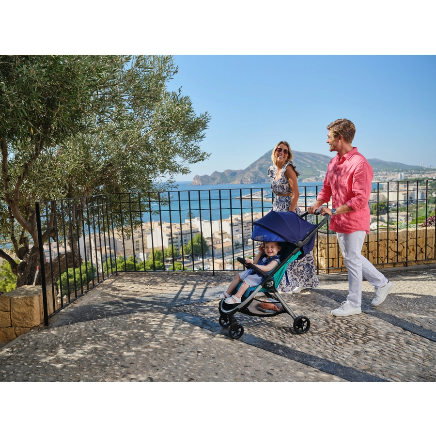 baby jogger Buggy City Tour 2 Shadow Grey inklusive Sicherheitsbügel und Wetterschutz