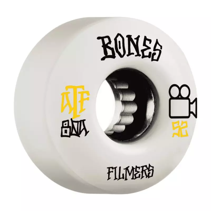 Roues skate BONES (jeu de 4) atf 52mm filmers 80a