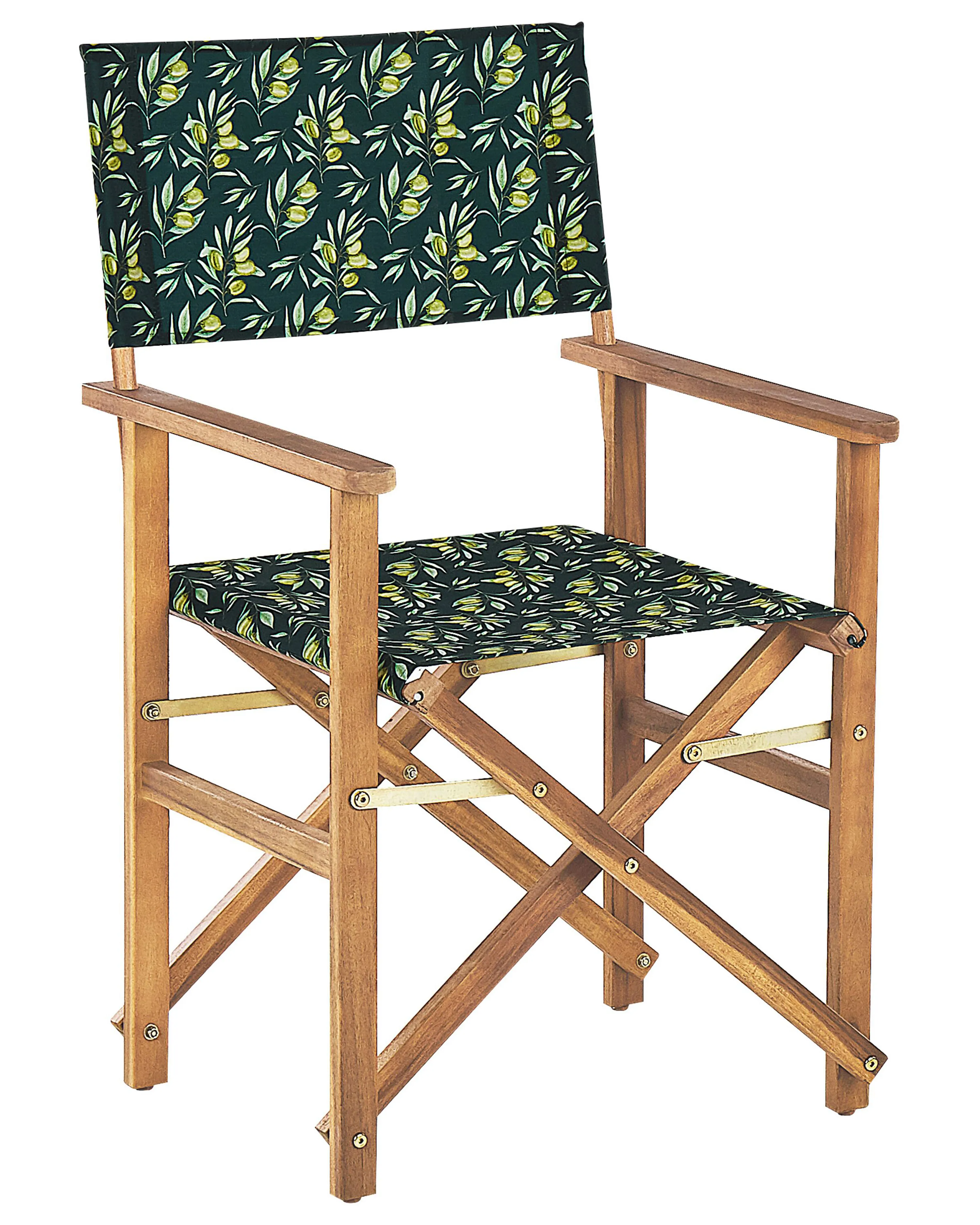 Set van 2 tuinstoelen CINE Acaciahout Donkergroen