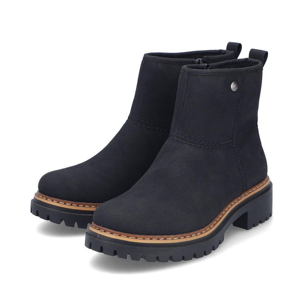 Rieker Damen-Stiefelette mit Warmfutter Schwarz
