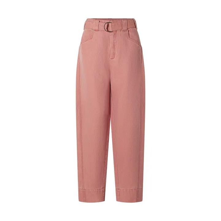 Soeur Pantalon Volage Coton et Lin | Rose