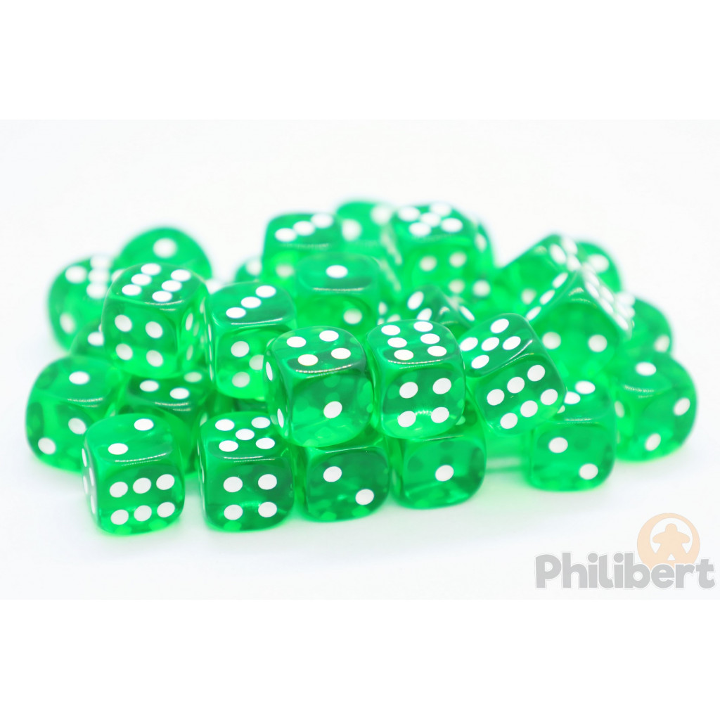 Set de 36 Dés Chessex : Translucides