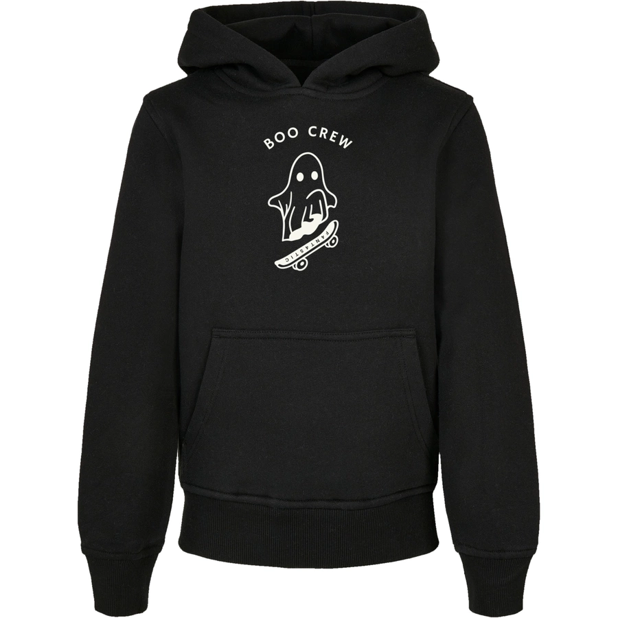 F4NT4STIC Basic Kids Hoodie Boo Crew Halloween schwarz