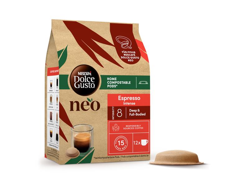 NEO by Nescafé Dolce Gusto Kaffee-Pods Espresso Intense 12 Pods für die Nescafé Dolce Gusto NEO Kaffeemaschine von Delonghi
