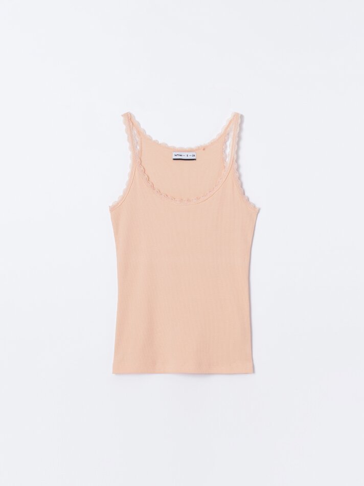 Conjunto de 2 regatas de renda - Verde menta