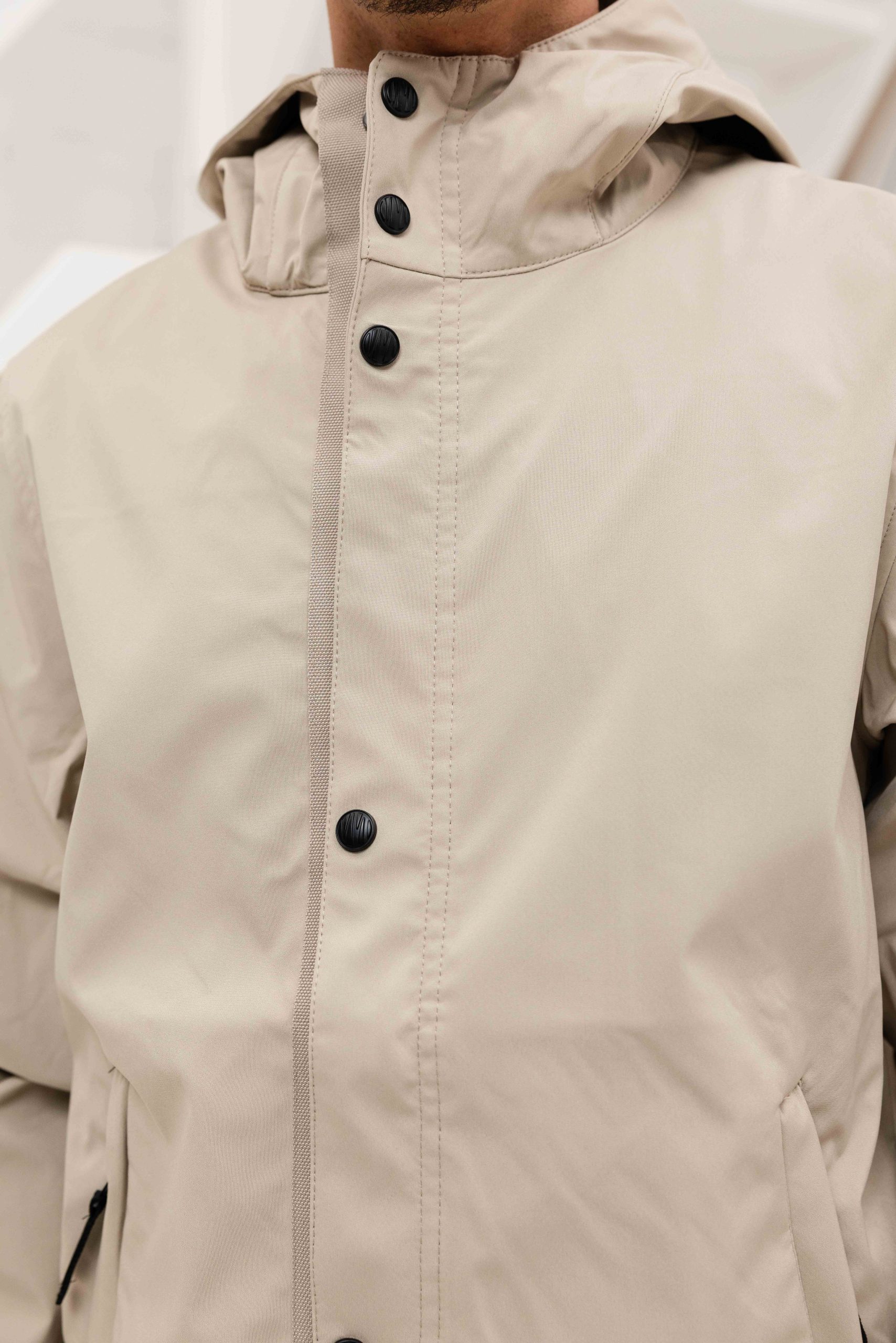 Malelions Placket Softshell Jas Heren Beige