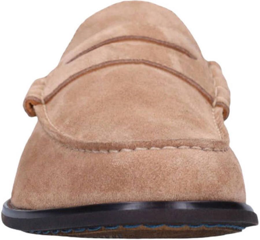 Manfield Heren Taupe suède loafers