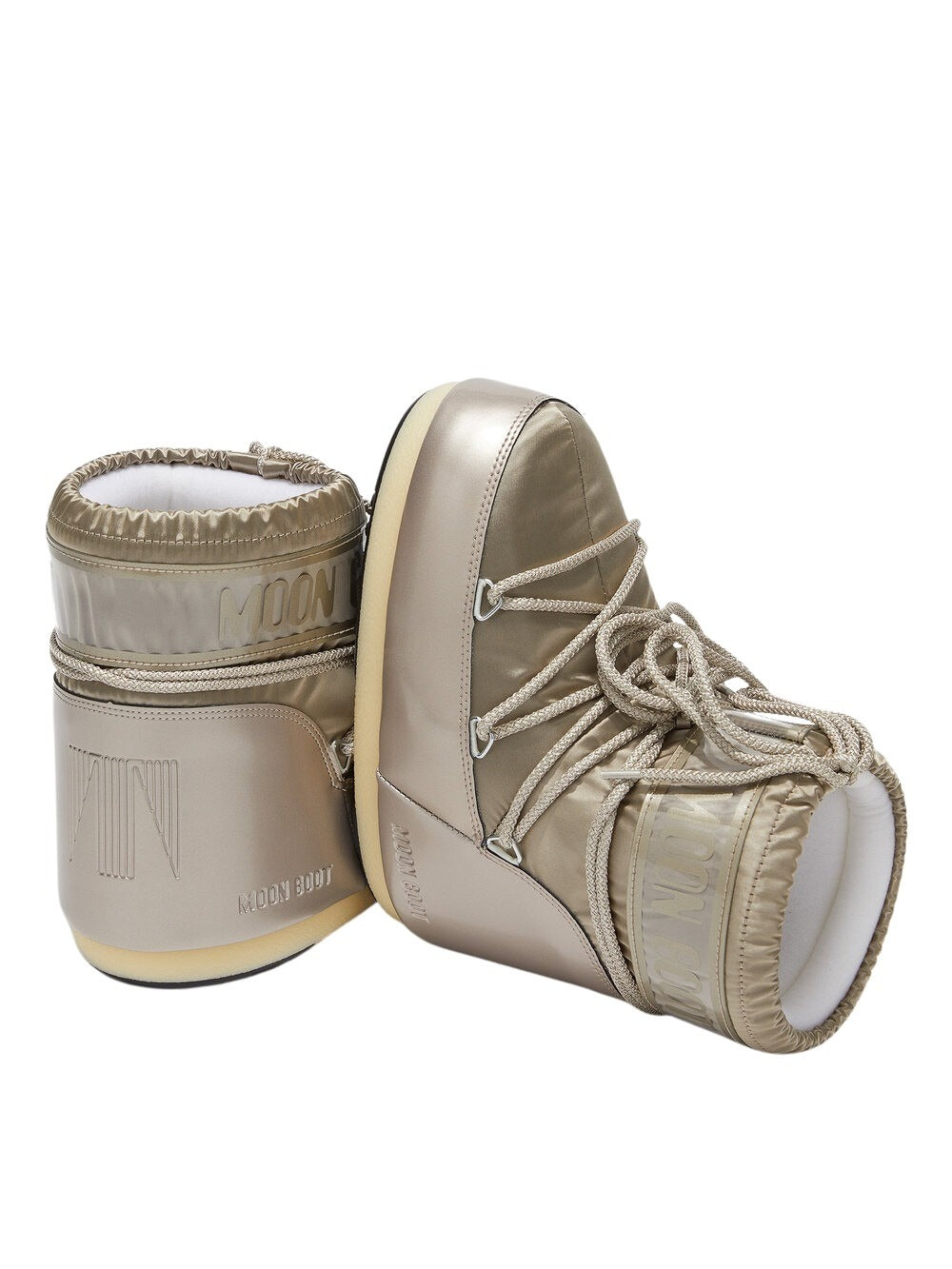 MOON BOOT  Icon Low Glance støvle - Platinum
