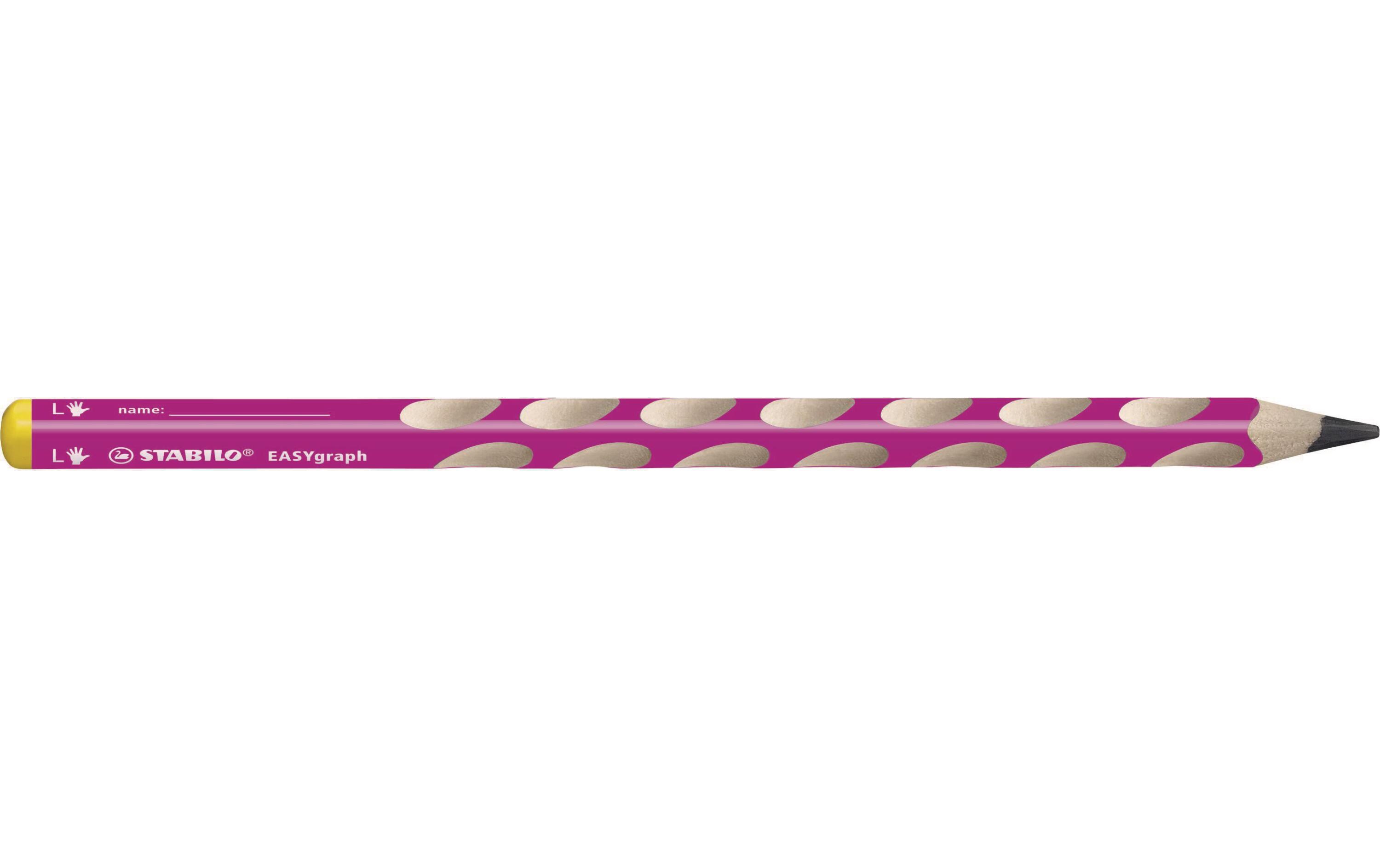 Bleistift EASYgraph Pink, für LinkshänderSchreibstift im 2er Set