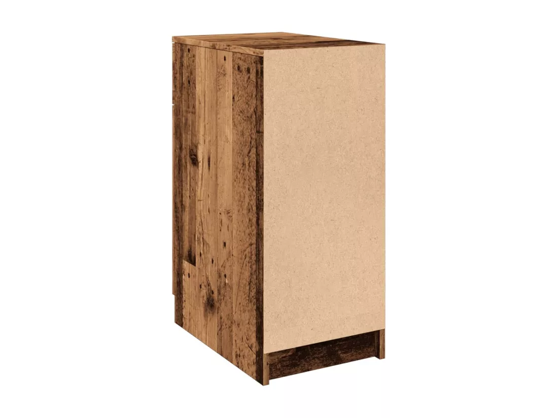 Armoire de bureau vieux bois 33x50x75 cm bois d'ingénierie