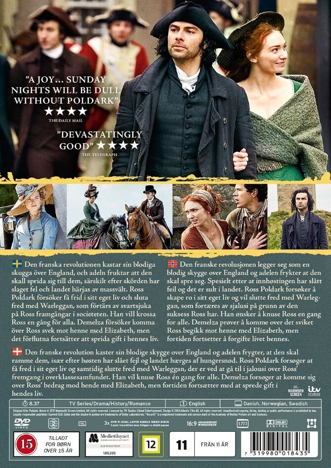 Poldark - Sæson 3 - DVD