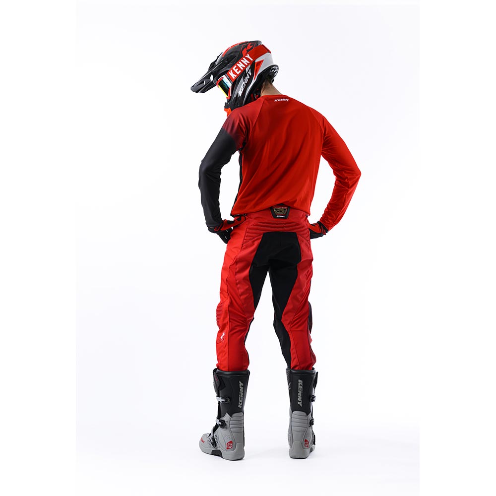 Kenny - Pantalon Titanium Tones Rouge / Noir