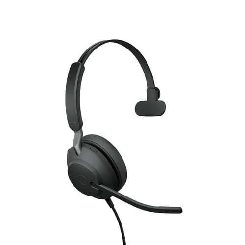 Jabra Evolve2 40, UC Mono, Ledningsført, Kontor/Callcenter, 20