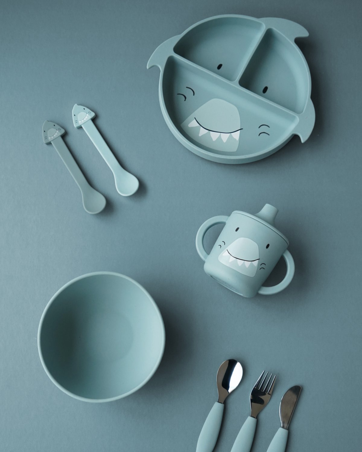Babyskje 2pk – 100% Silikon & Rustfritt Stål