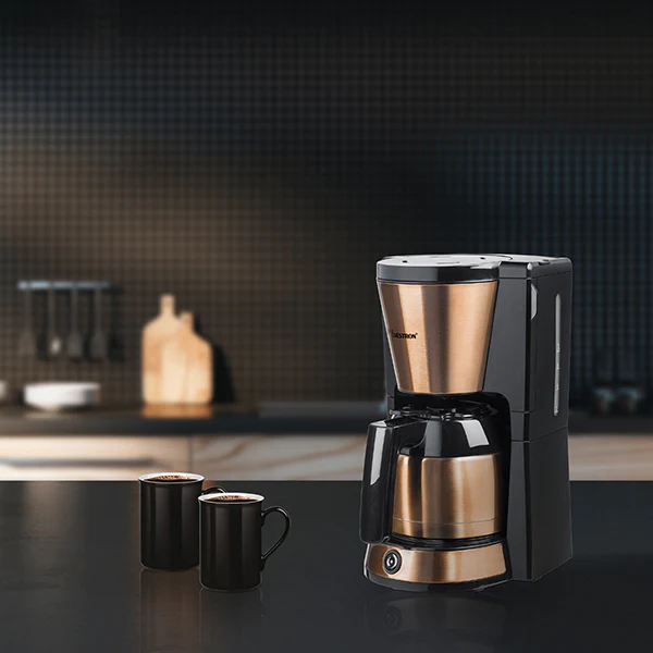 Cafetière filtre avec verseuse isotherme 8 tasses 900 W coloris cuivre