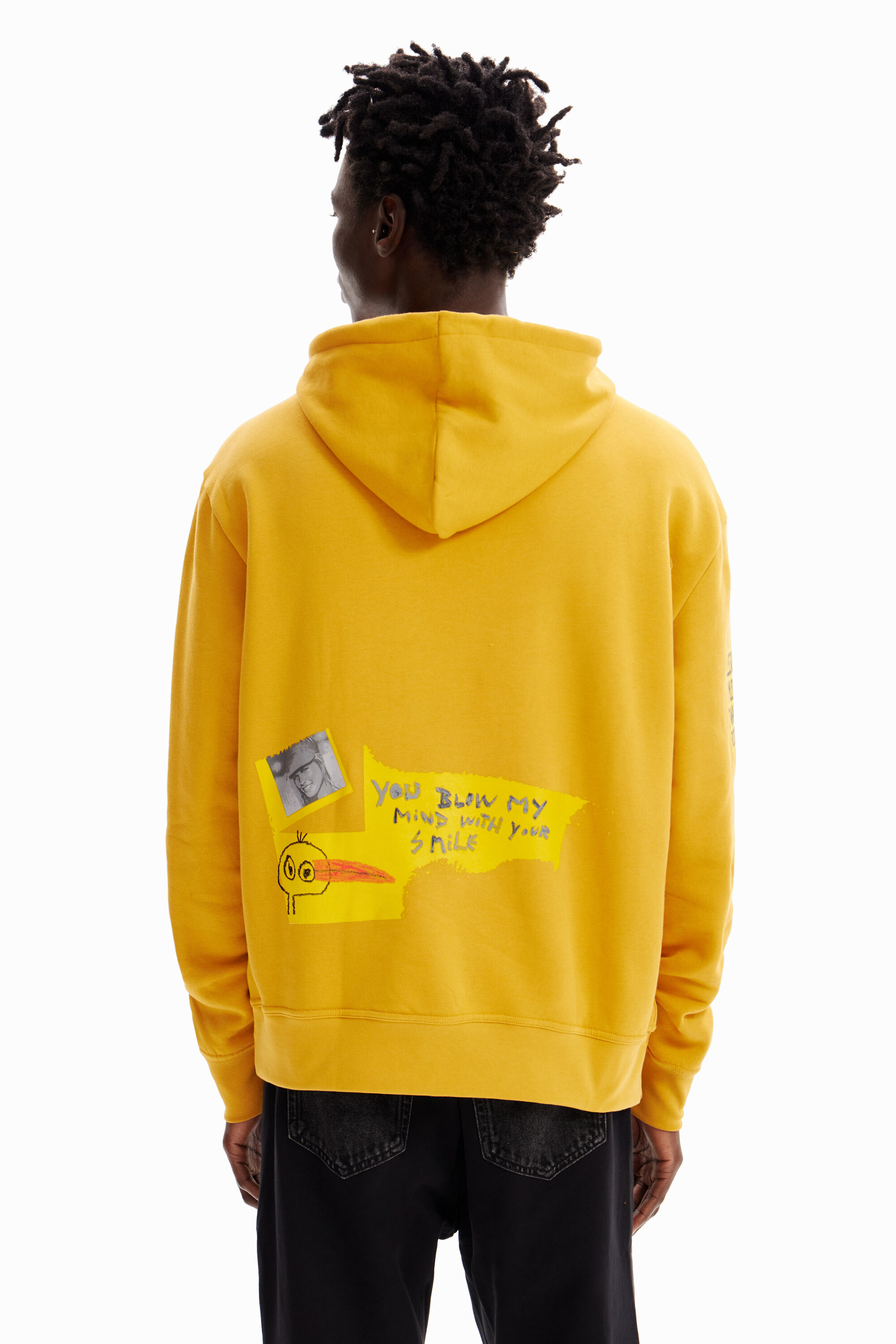 Sweat-shirt capuche oiseaux