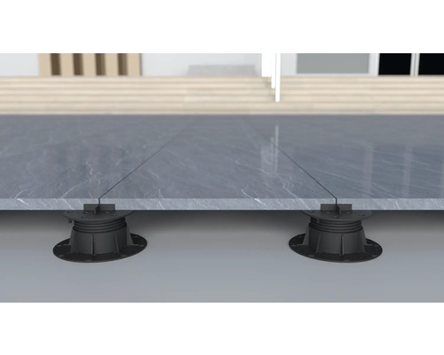 FLAIRSTONE Terrassteun verstelbaar met kruisverbinding 52-82 mm