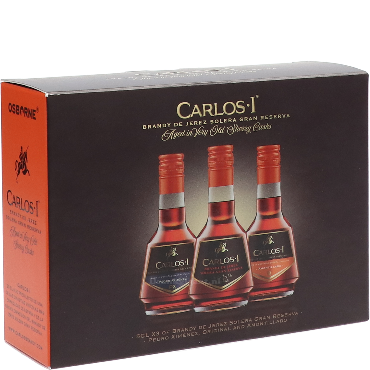 Osborne Carlos 1 Tasting Pack 3 Flesjes 15 cl