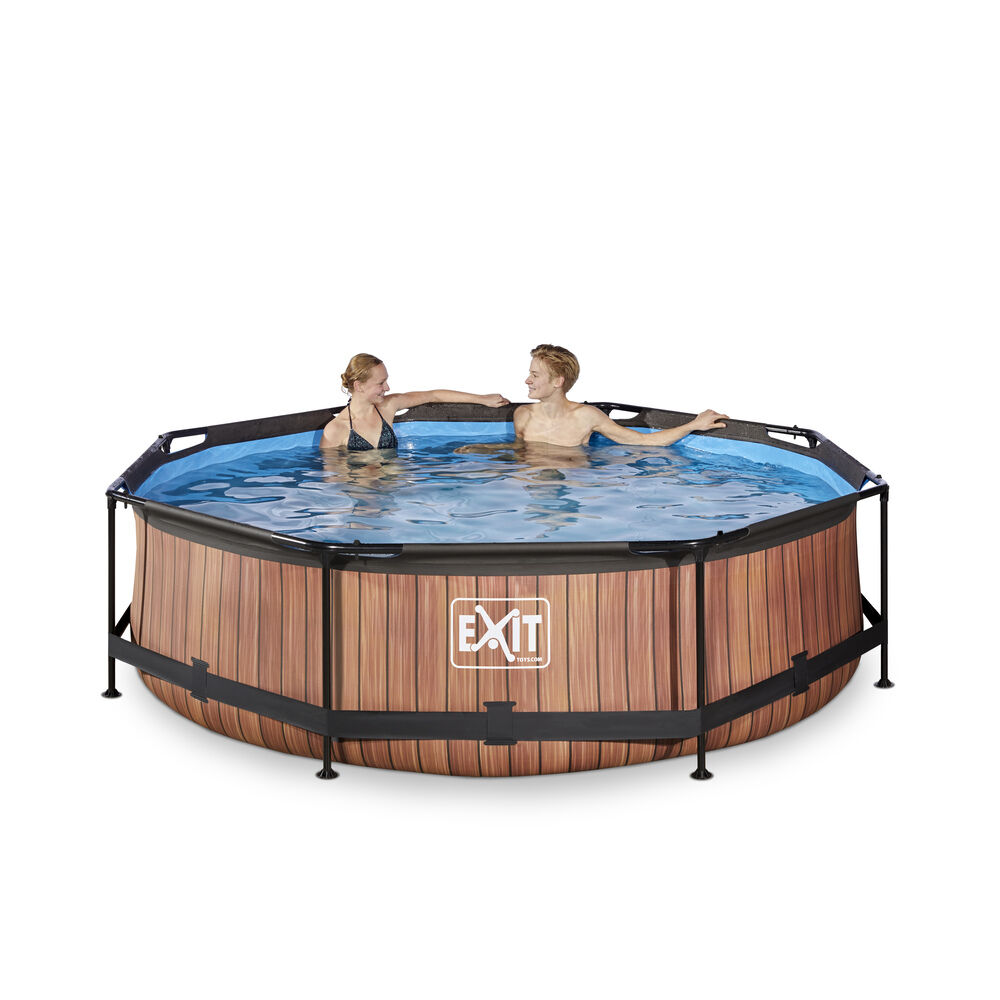 Exit Timber Rond - Zwembaden - Timber - 26x300x76 cm - 300 cm