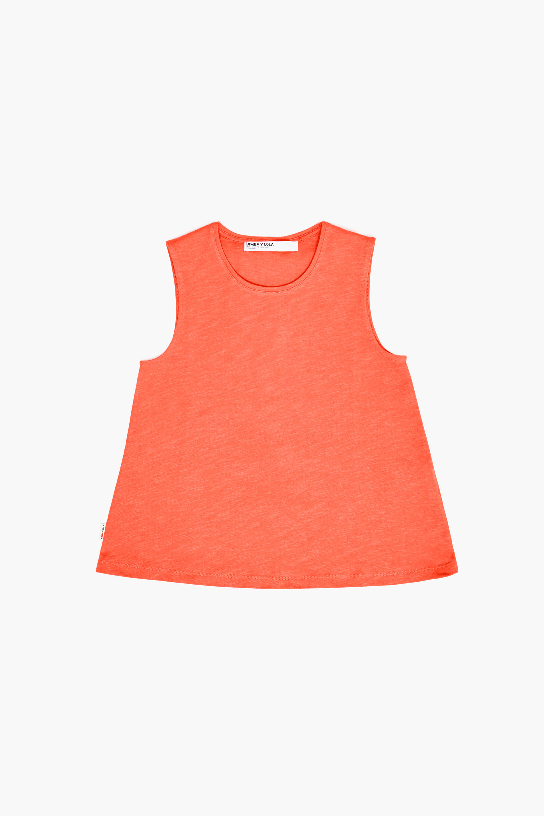 Camiseta de algodão coral