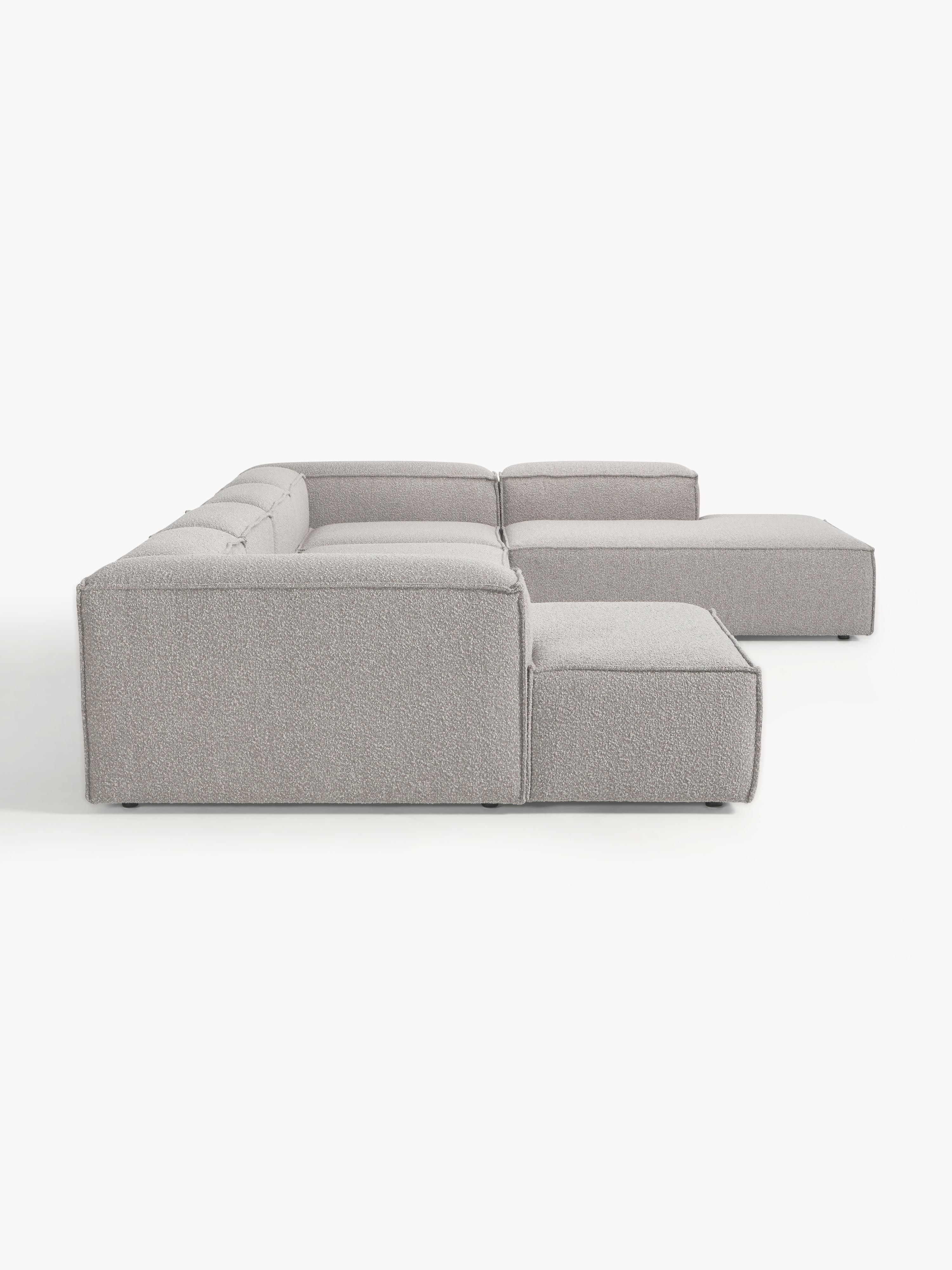 Modulaire U-bank Lennon uit bouclé