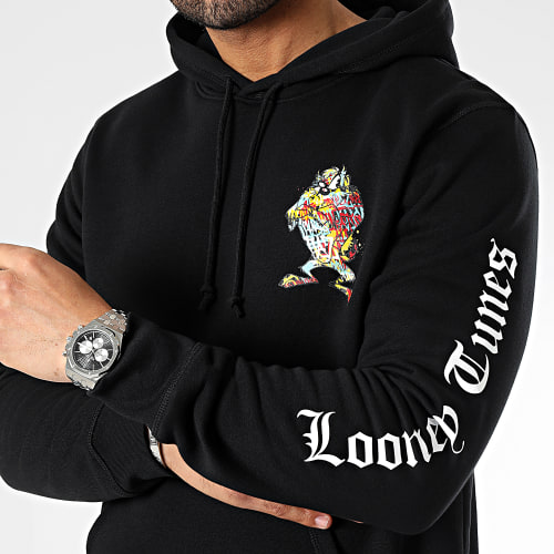 Sweat Capuche Sleeves Taz Graff Noir