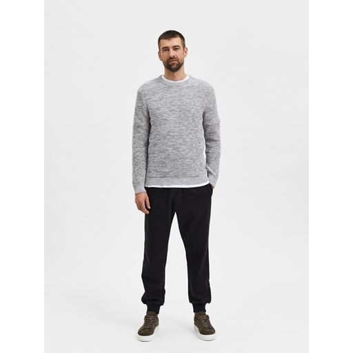 Selected Homme Vince Bubble Striktrøje, Marshmallow, XL
