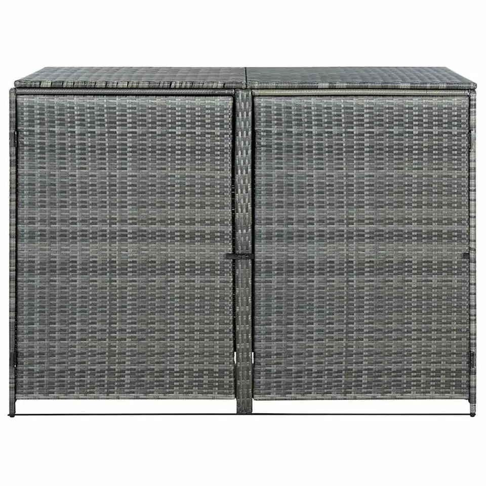 vidaXL - Containerberging - Antraciet - Poly rattan