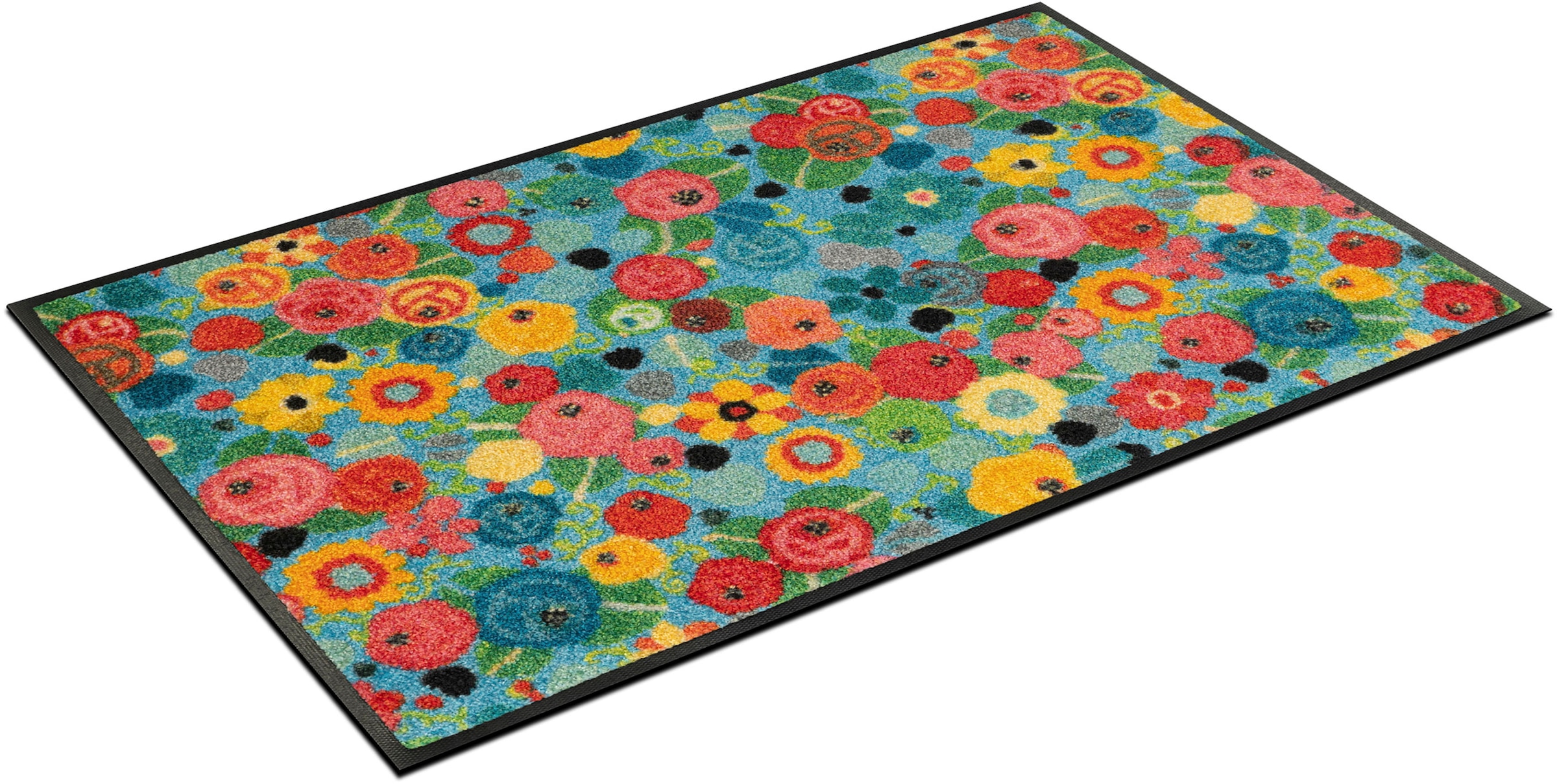 wash+dry by Kleen-Tex Fussmatte »Flower Power« rechteckig 7 mm Höhe